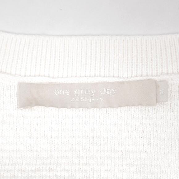 Revolve One Grey Day Waffle Knit Tank Bodysuit Size Medium - Picture 6 of 9